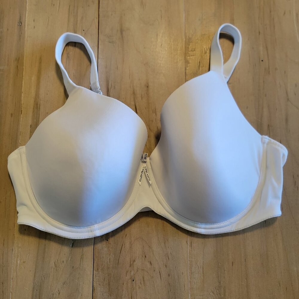 Ellen Tracy Push‎ Up Bra White Size 42DD Underwire
